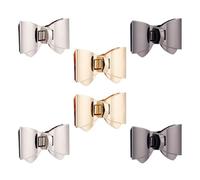 NBEADS 6 pz. Chiusura A Scatto con Fiocco, 3 colori Lega di Zinco Borsa Tuck Lock Fermagli Chiusura Twist Lock per Portafoglio, Fai Da Te Borsa Creazione di Borse, 3.75x5.9x0.8cm