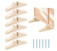 NBEADS 6 Set Supporto in Legno, per Divisori Stanza 29.5x3.5x7cm Triangolare Pieghevole Compatibile con la Maggior parte degli Schermi Standard Piedini Portaschermo Divisorio per Hotel Casa Ufficio