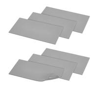 NBEADS 6 Tappetino in Silicone per Pressa Termica, Tappetino in Schiuma per Pressa Termica Silicone 200x100x3.5mm, Accessori per Uso Bifacciale Vinile HTV, Stiratura Trasferimento Artigianato, Grigio