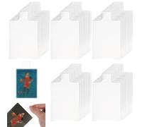 NBEADS 600 pz Protezioni per Carte, Porta Bustine con Linguetta Bustine per Esposizione di Carte Collezionabili Carte Sportive Da Football e Baseball, 9.1x6.5cm