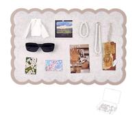 NBEADS Adesivi Murali Autoadesivi In Feltro Da 40x60cm, Bacheca Rettangolare In Feltro Da 10mm con 20 puntine Da Disegno per Decorazioni Murali In Casa e Ufficio