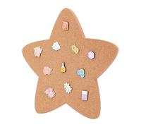 NBEADS Bacheca in Sughero, 30x29cm Pannello di Sughero Forma Della Stella Lavagna in Sughero Montata A Parete Lavagna Sughero per Riporre Spille, Ufficio, Decorazioni per La Casa