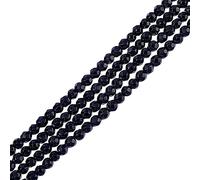 NBEADS Circa 240pz Perline di Pietre Preziose Micro Sfaccettate, 3mm Perline di Onice Nero Naturale Perline di Pietra Naturale Perline per Tende Perline Sciolte per La Creazione di Gioielli, Foro: 1mm