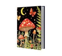 NBEADS Copertina Del Libro Sui Funghi, Copertina per Libri A Farfalla Copertine per Libri In Tessuto Jumbo Elasticizzato, Lavabili e Riutilizzabili, per Libri e Notebook Fino A 40x48.5cm