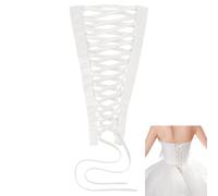 NBEADS Corsetto per Schiena, Kit Corsetto per Abito da Sposa Widen Kit di Sostituzione con Cerniera per Abito da Sposa da Donna Kit per La Schiena del per Abito da Ballo Formale, Bianco