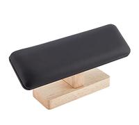 NBEADS Espositore per Orologi In Legno, Nero Supporto per Bracciale con Barra A T Supporto per Organizer Gioielli In Pelle PU per Braccialetti per Vendita Al Dettaglio, 19.5x5x8.9cm