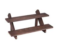 NBEADS Espositori per Orecchini al Dettaglio A 2 Livello, Espositore per Carte di Gioielli al Dettaglio in Legno Staccabile con Supporto per Gioielli Anelli Orecchini Color caffè