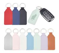 NBEADS Kit Portachiavi In Pelle Da 10 Pz In 10 Colori, con Anello In Lega e Supporto PU per Decorativo