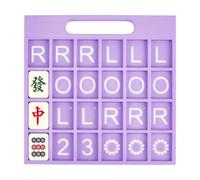 NBEADS Mahjong - Tavola pratica per principianti, 18,6 x 18,3 cm, viola, guida da tavolo per sinistra e destra, strumento di formazione professionale per club sociali e pratica domestica