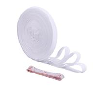 NBEADS Nastro Antiscivolo in silice da 10 iarda, Fascia Elastica Antiscivolo con Supporto 1.5cm di Larghezza con 1 Rotoli Nastro Misurazione Morbido in PU per Costumi da Bagno Abiti Costumi, Bianco