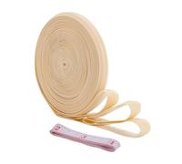 NBEADS Nastro Antiscivolo in silice da 10 iarda, Fascia Elastica Antiscivolo con Supporto 1.5cm di Larghezza con 1 Rotoli Nastro Misurazione Morbido per Reggiseni Costumi Bagno, Giallo Dorato Carico