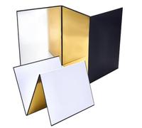 NBEADS Riflettore di Luce Da 42.5x29.2cm, 3in 1 Riflettore Fotografico Diffusore di Luce Pieghevole In Cartone per Natura Morta, Servizio Fotografico di Prodotti e Cibo
