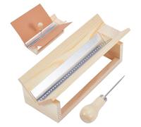 NBEADS Strumento di Punzonatura di la Firma per La Rilegatura di Libri, Culla per Punzonatura per Perforazione in Alluminio Set di Strumenti per Rilegatura Fai da Te Quaderni Diari Libri, 25x9x7.7cm