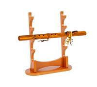 NBEADS Supporto per flauto in legno, espositore per spade a 5 livelli, supporto da scrivania per flauto soprano flauto a fiato spade, 31 x 11,4 x 37,1 cm