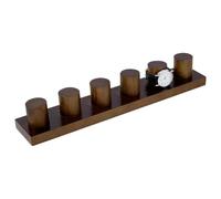 NBEADS Supporto Porta Orologio In Legno A 6 slot, Espositore Da Tavolo In Legno per Orologi Espositore per Orologi Regalo per Uomo Organizzatore per Gioielli, Bracciale, Orologi, Caffè, 41.5x7.7x6.4cm
