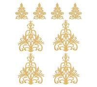 NBEADS Toppa Ricamata Floreale Oro 8 Pezzo 2 Stili, Toppe Termoadesive Cucire sulle Toppe Applique in Stile Etnico per Cucire Scarpe da Sposa Abito da Sposa Riparazione di Decorazioni