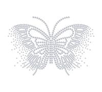 NBEADS Trasferimento di Strass con Ferro Da Stiro A Farfalla, Toppa Termoadesiva con Ali Sfumate Da 29.7x21cm Applique per Riparazione Abbigliamento per Magliette e Abbigliamento