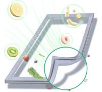 NBEST Guarnizione Magnetica per Frigorifero Porta Personalizzati Ogni Dimensione Frigorifero Parts,Bianco