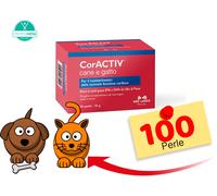 Nbf CORACTIV 100 Perle per CANI e GATTI → Integratore per Patologie Cardiache