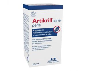 NBF Lanes Artikrill Cane Supporto articolare Compresse per cani 120 Perle - Integratori per cani - 1° ORDINE? scegli lo sconto BZR5 / BZR20 + 200 punti fedeltà