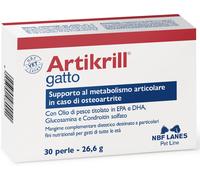 NBF LANES Artikrill Mangime Complementare per Gatto 30 PERLE