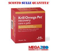 NBF Lanes Krill Omega Pet Mangime Complementare per Cane e Gatto, 60 Perle