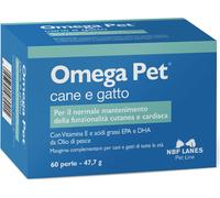 NBF LANES Omega Pet Perle Mangime Complementare Cani e Gatto 60 PERLE