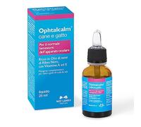 NBF Lanes | Ophtacalm Cane e Gatto, Gocce 25 ml, per il Normale Benessere dell’Apparato Oculare del Cane e del Gatto