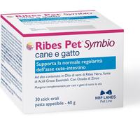 NBF LANES Ribes Pet Symbio Mangime Complementare per Cani e Gatti 30 STICK ORALI
