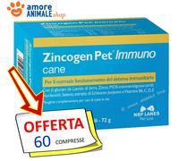 NBF Lanes - Zincogen Pet IMMUNO CANE → 60 compresse - Aumenta Difese Organismo