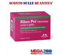 NBF Ribes Pet Recovery 60 perle Integratore per cani e gatti Cura le dermatiti