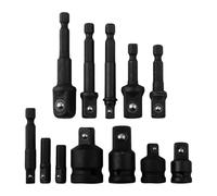 NbgrvB 12pcs Trapano Socket Adattatore Estensione Set Driver, 14 38 12 | Kit convertitore e riduttore con codolo esagonale con trapani e cricchetti senza fili sicuri