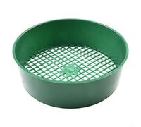 NbgrvB 2 setacci da giardino in plastica, diametro 16 cm, maglia da 6 mm, per filtrare terreno, compost, sabbia e piccole pietre, facile da usare, verde