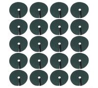 NbgrvB 20 anelli verdi per pacciamatura per alberi, in tessuto non tessuto, design traspirante, per proteggere le radici e trattenere l'umidità del suolo (15 cm)