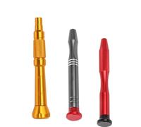 NbgrvB 3PCS Mini Cacciavite Maniglia 4mm Hex In Lega di Alluminio Bit Holder per Riparazione Elettronica Rosso Grigio Oro