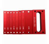 NbgrvB 9 blocchi di configurazione metriche da 1 a 32 mm in lega di alluminio con finitura anodizzata per fresatrice da banco sega barre di misurazione di precisione impilabili con custodia