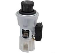 NbgrvB ABS ad alta temperatura del bottone 5QD919341 della sostituzione | Adatto Passat B8, sostituzione diretta OEM, anello LED bianco nitido, ripristina alimentazione 12V, finitura cromata nera