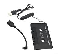 NbgrvB Adattatore per cassette wireless per auto, convertitore audio da auto con alimentazione USB e controlli di riproduzione audio