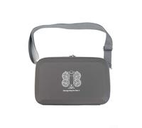 NbgrvB Borsa a tracolla per DJI Neo 2 per mini 4 Pro 3 - Custodia in pelle PU con divisori regolabili per controller per filtri ND batteria - Grigio Viaggio Storage 31.5x10.8x20.8cm