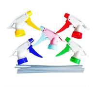 NbgrvB Bottiglie di plastica con ugello spruzzatore d'acqua da giardino, spray e flusso regolabili per irrigatore per prato in PP (5 pezzi)