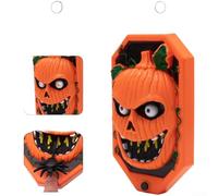 NbgrvB Campanello spaventoso per Halloween con effetti sonori e luminosi | Materiale plastico resistente, meccanismo a sorpresa pop-up, funzionamento a batteria, facile pressione dei pulsanti