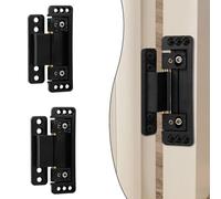 NbgrvB Cerniere nascoste regolabili per porte, confezione da 2 cerniere nascoste in lega di zinco, per armadi moderni e porte d'ingresso, capacità di carico 60 kg, design sottile da 2,2 cm