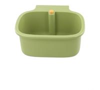 NbgrvB Cestello per lavello da cucina con rilascio one-touch: raccogli alimenti per drenaggio rapido per angoli - bianco, verde, giallo, 19 cm (cestino verde)