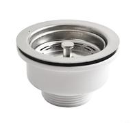 NbgrvB Cestello per lavello in acciaio inox da 90 mm per scarico della cucina, compatibile con lavandini da 70-80 mm, trappola per alimenti