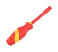 NbgrvB Chiave a bussola per elettricista con isolamento VDE per sistemi elettrici da 1000 V, combinando la resistenza dell'acciaio legato e il materiale TPE per la sicurezza (12 mm)