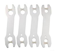 NbgrvB Chiave per rimuovere dadi e mozzi a cono per bicicletta, 13 mm, 14 mm, 15 mm, 16 mm, 17 mm, 18 mm, 19 mm, 20 mm, strumento di regolazione per smontaggio dell'asse della ruota singola (set da 4
