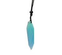 NbgrvB Ciondolo alla moda in resina per collana Aurora, stella subacquea luminosa con texture satinata, blu/rosso/viola, 6 x 4 x 1,3 cm blu