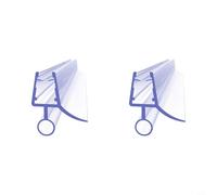 NbgrvB Confezione da 2 guarnizioni in gomma trasparente da 50 cm, per vetro spesso 6 mm, guarnizione deflettore d'acqua di ricambio per fermare le perdite ed eliminare il rumore di attrito della porta