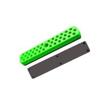 NbgrvB Confezione da 2 organizer per punte esagonali a 36 scomparti, per punte da trapano con codolo da 1/4", chiusura magnetica, con base gommata, verde