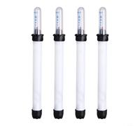 NbgrvB Confezione da 4 vasi da fiori bianchi per indicatori di scala con marcature visibili per monitorare l'approvvigionamento idrico e prevenire la carenza nei serbatoi, 16,5-36 cm (180 #)